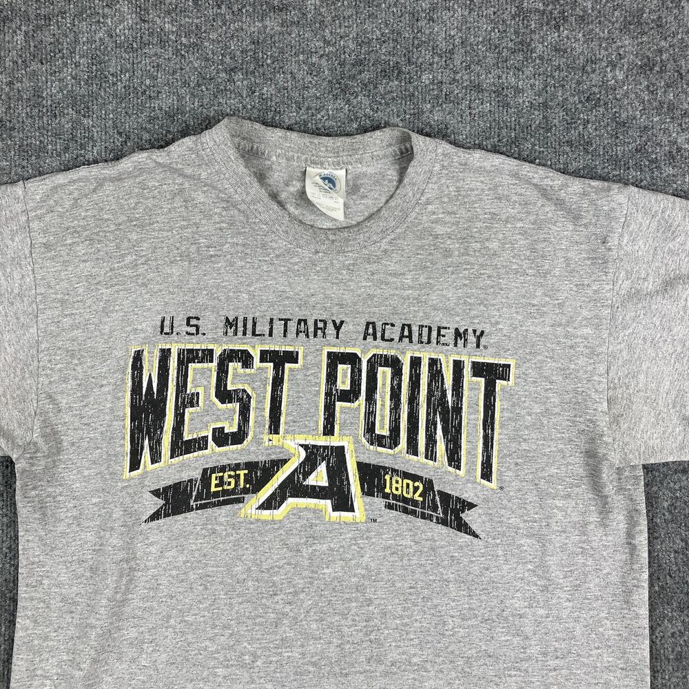 New Agenda T-Shirt Mens Large Gray West Point U.S. Military Academy Graphic Tee